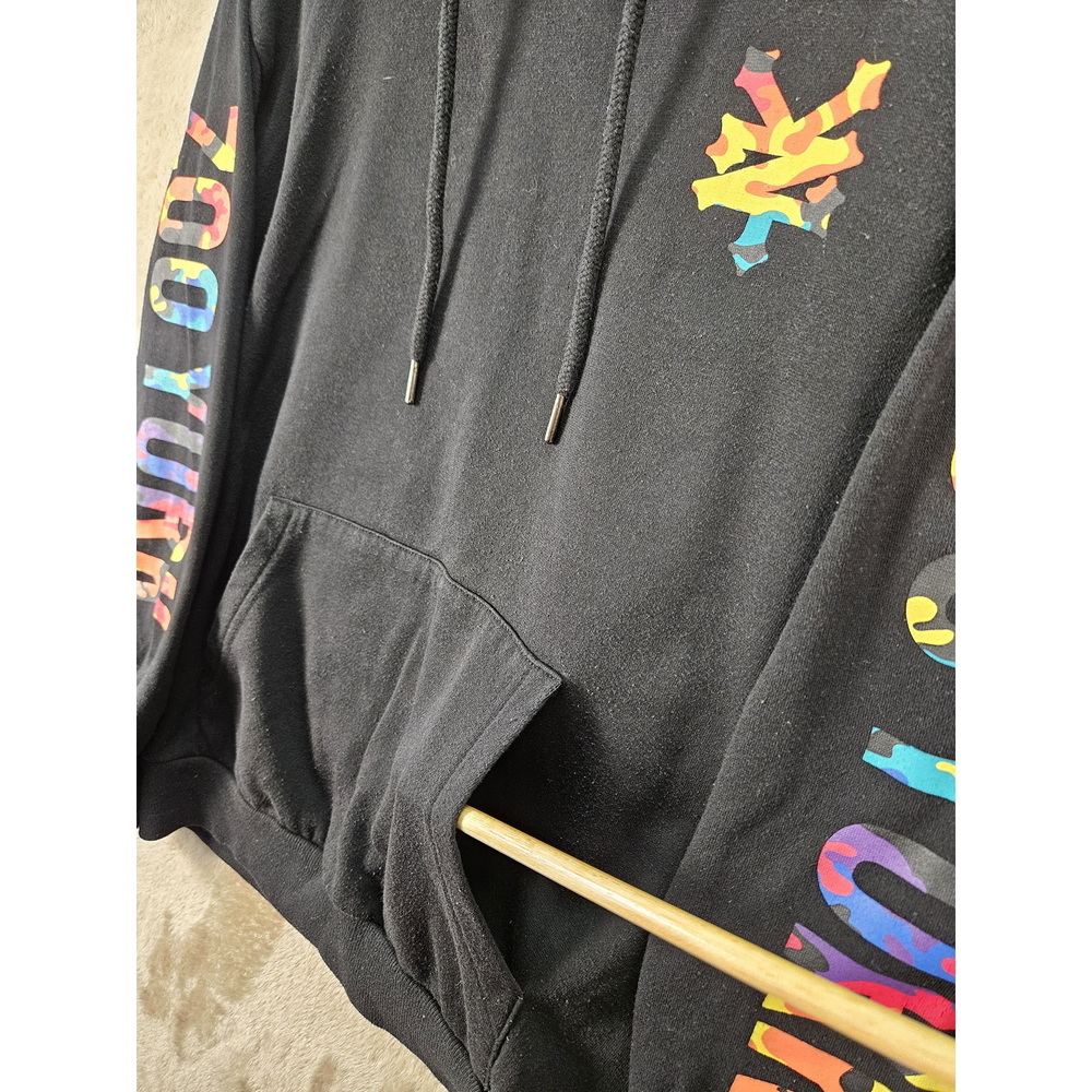 Zoo York Pullover Hoodie Multicolored Graffiti-style Big Logo Sweatshirt Size S - Picture 3 of 10